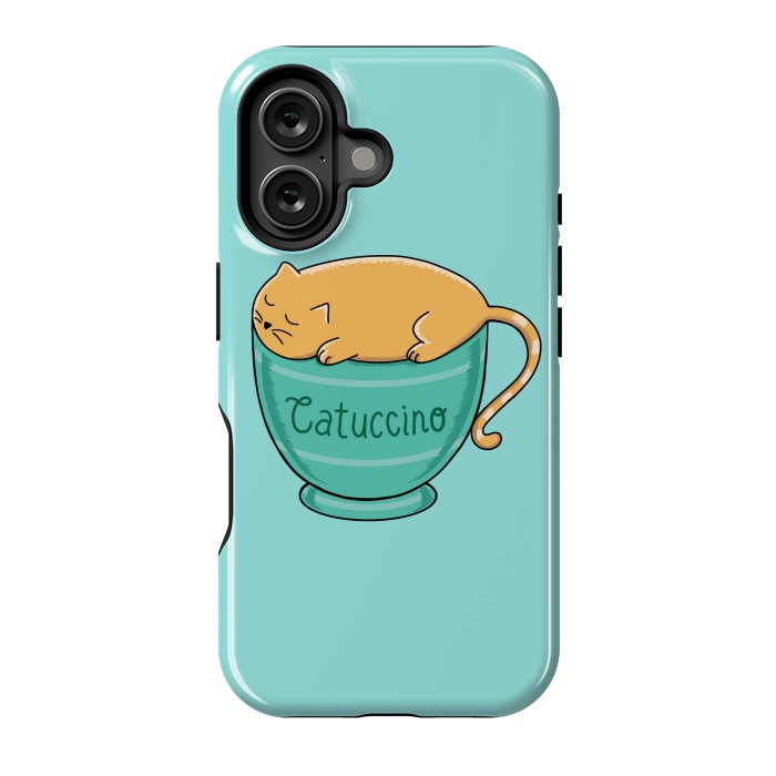 iPhone 16 StrongFit Cattuccino by Coffee Man