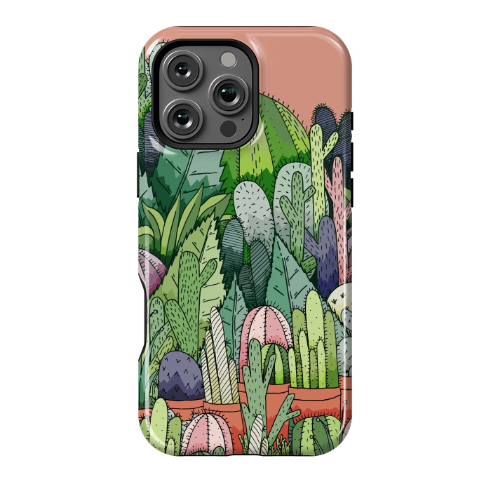 iPhone 16 Pro Max StrongFit Cactus Garden by Steve Wade (Swade)