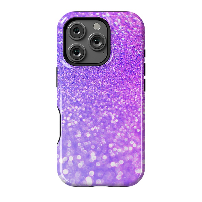 iPhone 16 Pro StrongFit Purple Pink Glitter Dream by  Utart