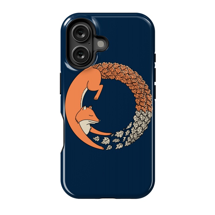 iPhone 16 StrongFit Fox Circle 2 by Coffee Man