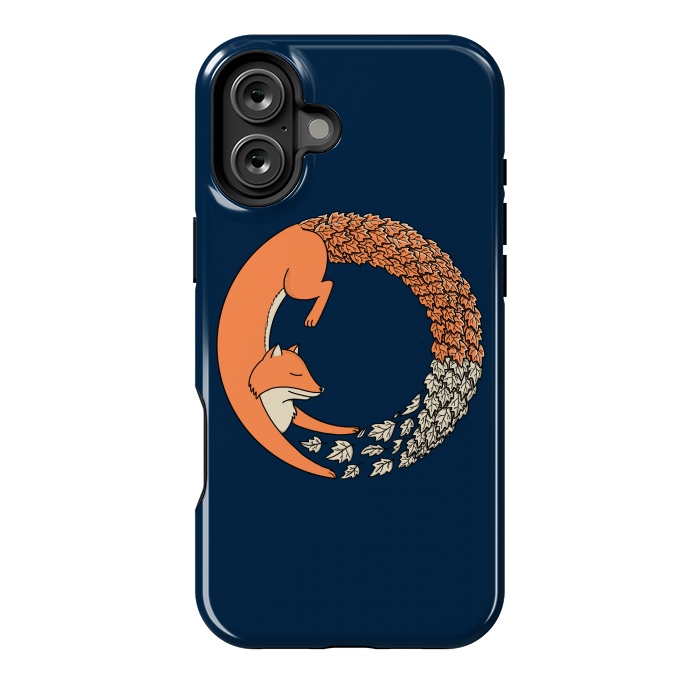 iPhone 16 Plus StrongFit Fox Circle 2 by Coffee Man