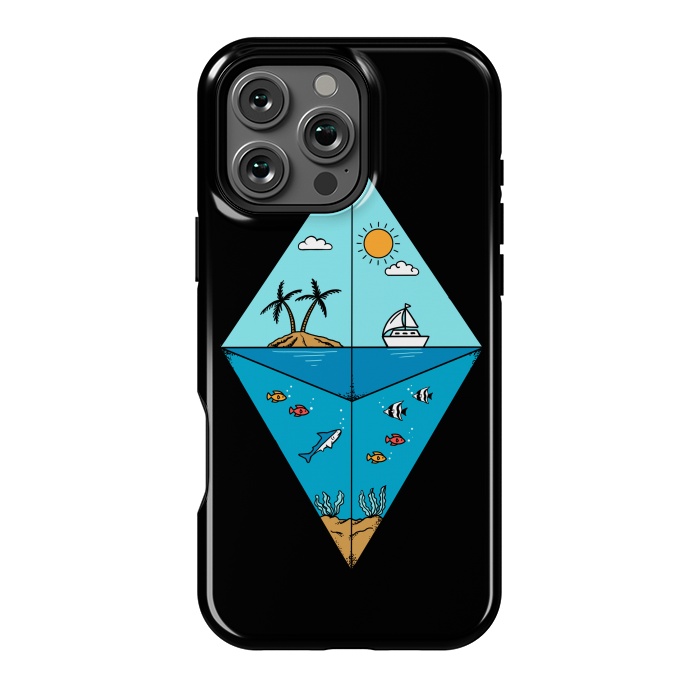 iPhone 16 Pro Max StrongFit Diamond Landscape Black by Coffee Man