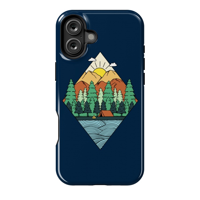 iPhone 16 Plus StrongFit Mountain Diamond by Coffee Man