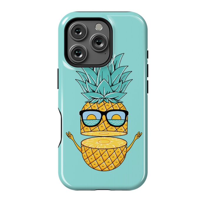 iPhone 16 Pro StrongFit Pineapple Sunglasses by Coffee Man