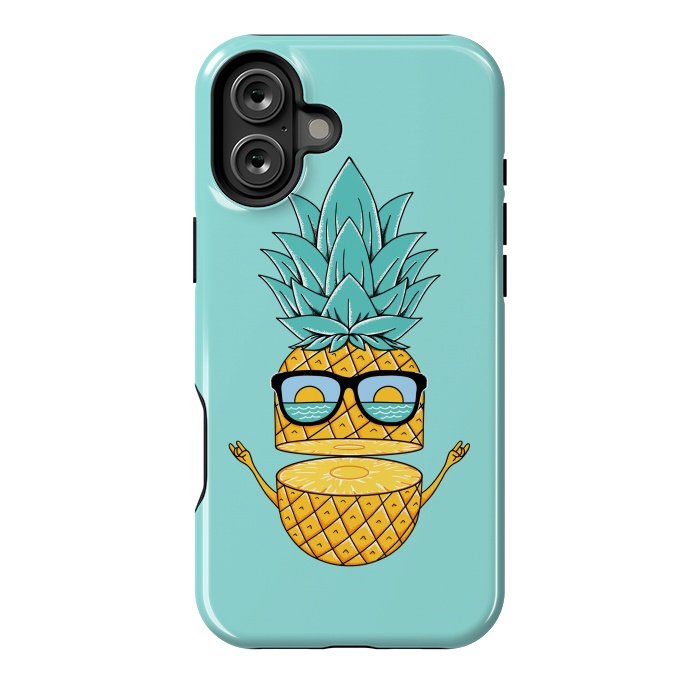 iPhone 16 Plus StrongFit Pineapple Sunglasses by Coffee Man