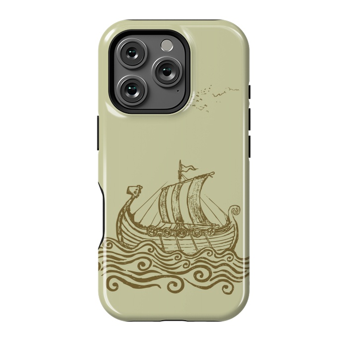 iPhone 16 Pro StrongFit VIKING SHIP by Mangulica