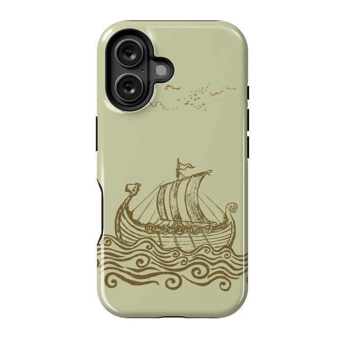 iPhone 16 StrongFit VIKING SHIP by Mangulica