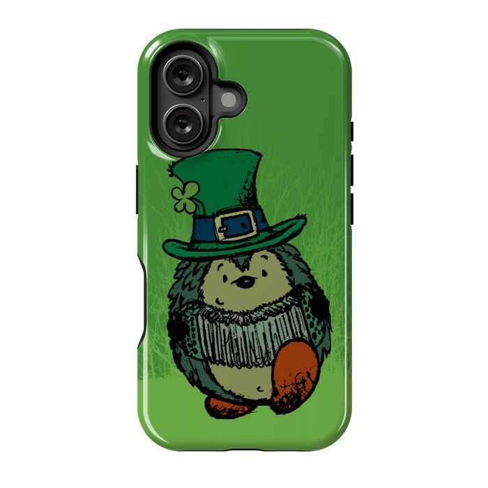 iPhone 16 StrongFit ST.PATRICK HEDGEHOG by Mangulica