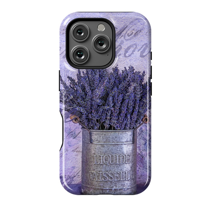 iPhone 16 Pro StrongFit Lavender Bouquet In Tin Can by Andrea Haase