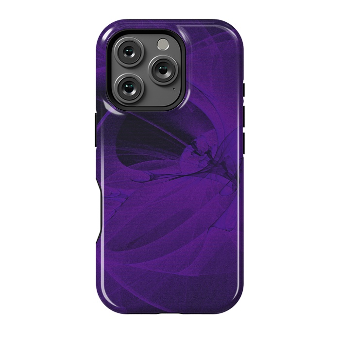 iPhone 16 Pro StrongFit Purple Fractals by Andrea Haase