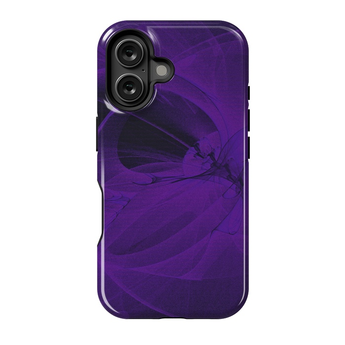 iPhone 16 StrongFit Purple Fractals by Andrea Haase