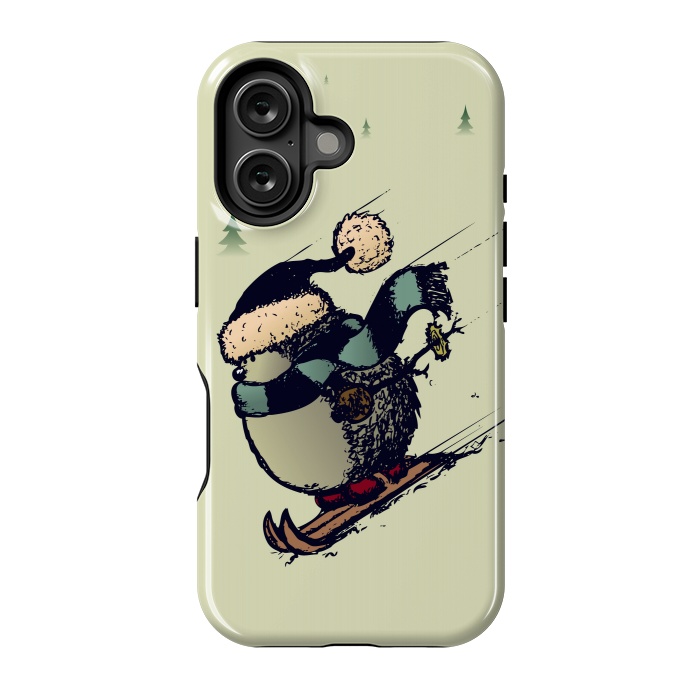 iPhone 16 StrongFit Skier  by Mangulica