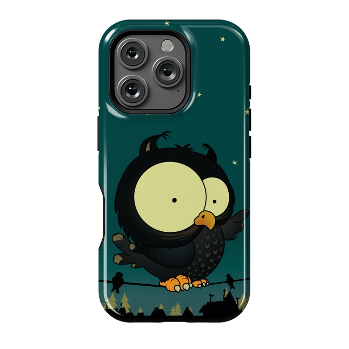 iPhone 16 Pro StrongFit Little Owl by Mangulica