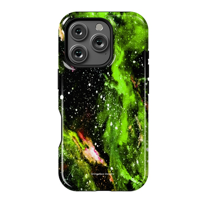 iPhone 16 Pro StrongFit Green Galaxy by Gringoface Designs