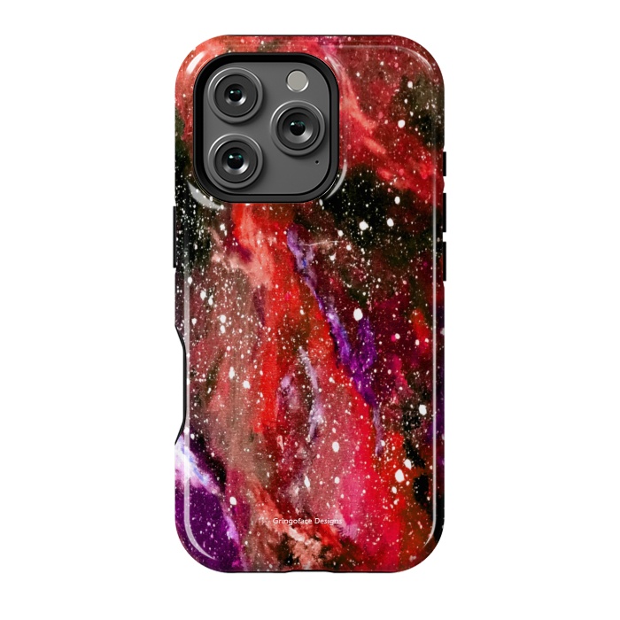 iPhone 16 Pro StrongFit Red Galaxy by Gringoface Designs