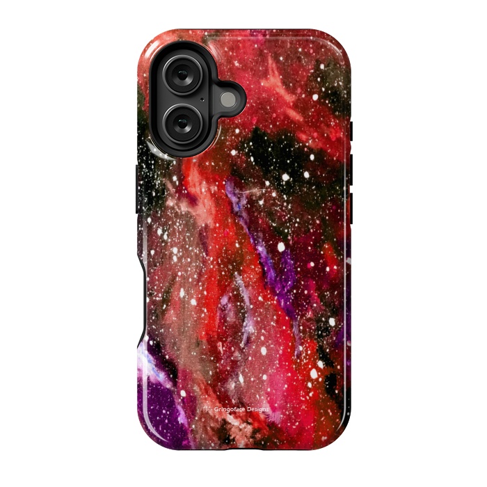 iPhone 16 StrongFit Red Galaxy by Gringoface Designs