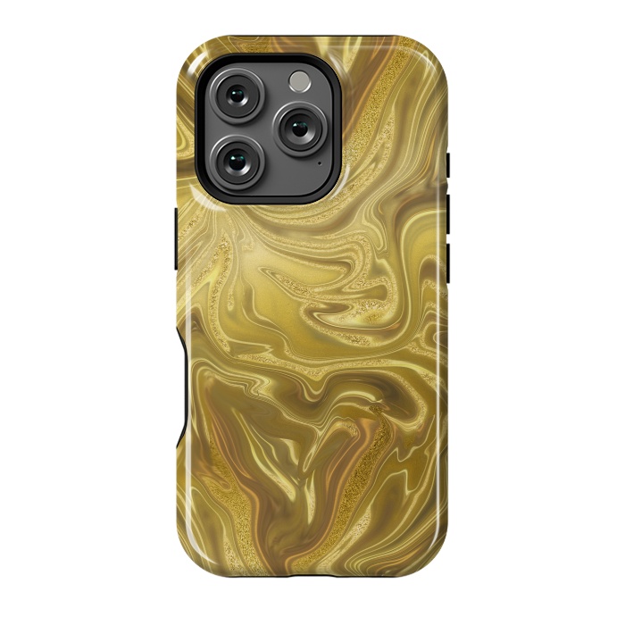 iPhone 16 Pro StrongFit Liquid Gold by Andrea Haase