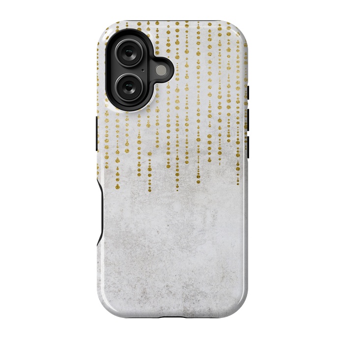 iPhone 16 StrongFit Golden Rhinestone Embellishment by Andrea Haase