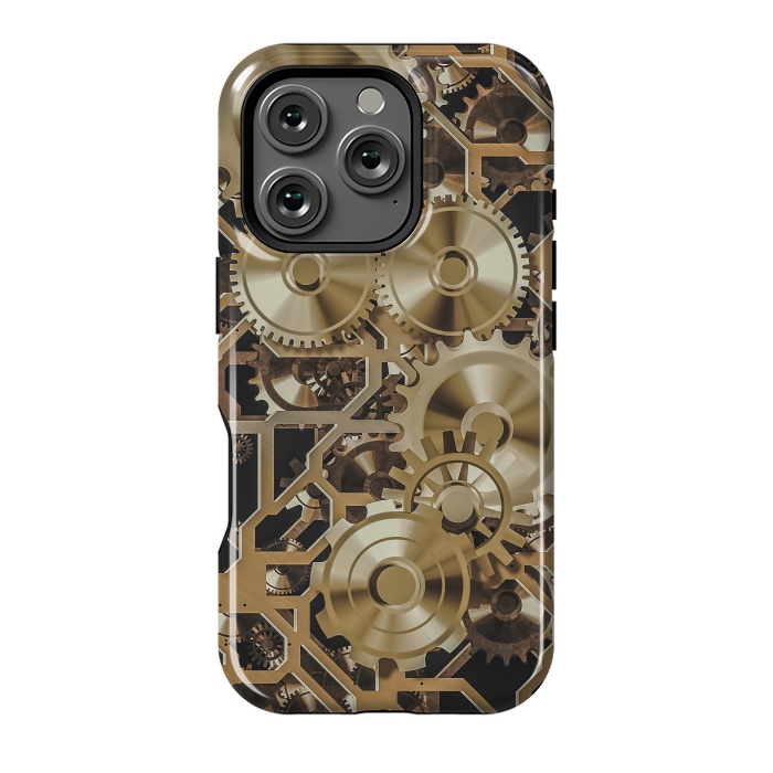 iPhone 16 Pro StrongFit Steampunk Gold by Andrea Haase