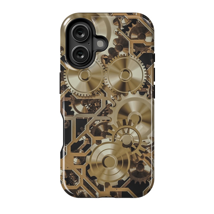 iPhone 16 StrongFit Steampunk Gold by Andrea Haase