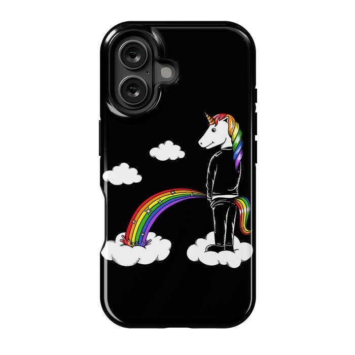 iPhone 16 StrongFit Unicorn Rainbow by Coffee Man