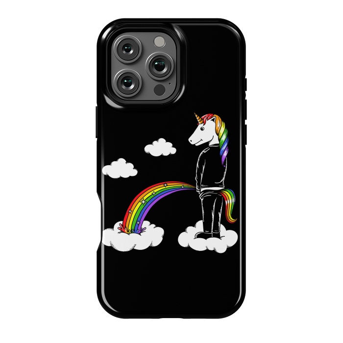 iPhone 16 Pro Max StrongFit Unicorn Rainbow by Coffee Man