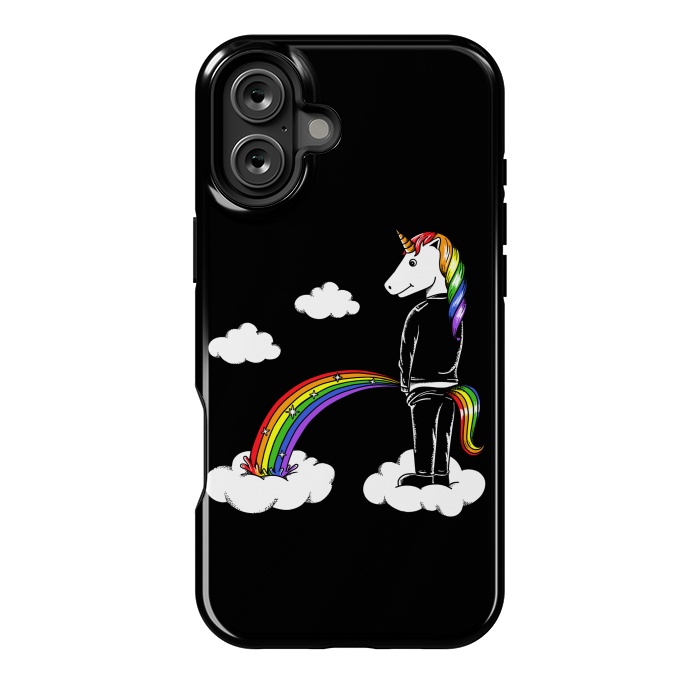 iPhone 16 Plus StrongFit Unicorn Rainbow by Coffee Man