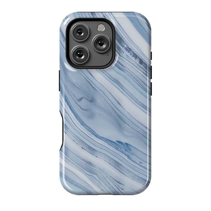 iPhone 16 Pro StrongFit Blue Marble Elegance 2 by Andrea Haase