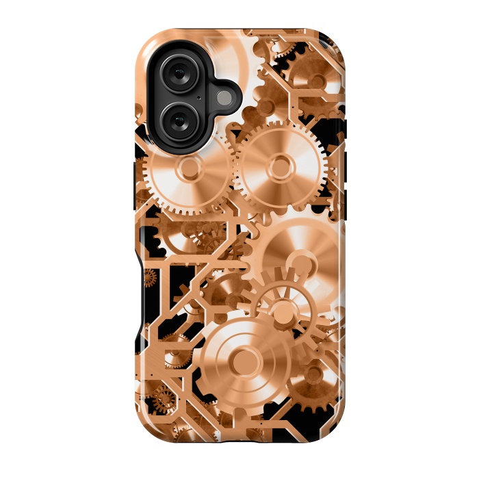 iPhone 16 StrongFit Copper Steampunk by Andrea Haase