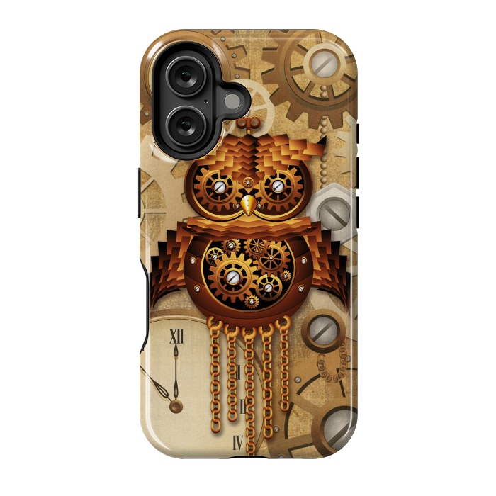 iPhone 16 StrongFit Owl Steampunk Vintage Style by BluedarkArt