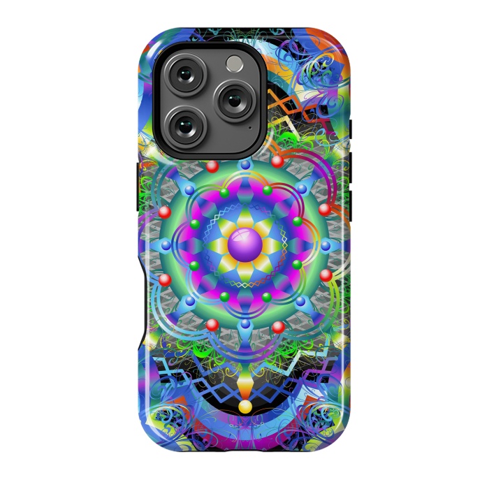 iPhone 16 Pro StrongFit Mandala Universe Psychedelic  by BluedarkArt