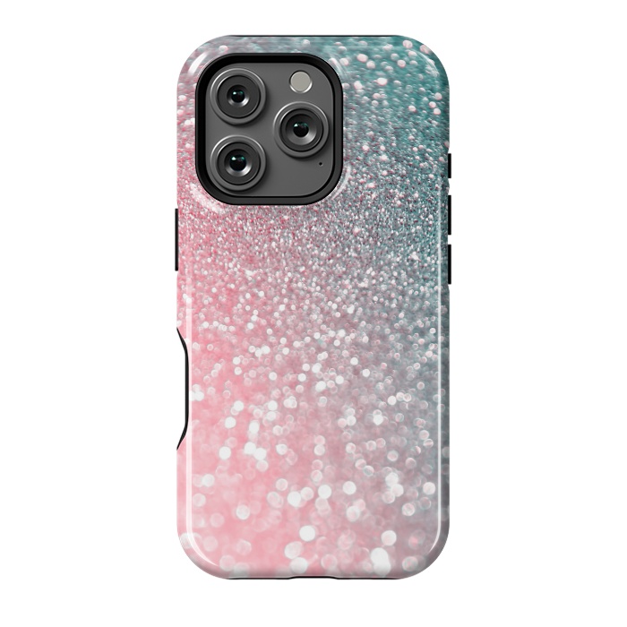 iPhone 16 Pro StrongFit Ice Pink Faux Glitter by  Utart