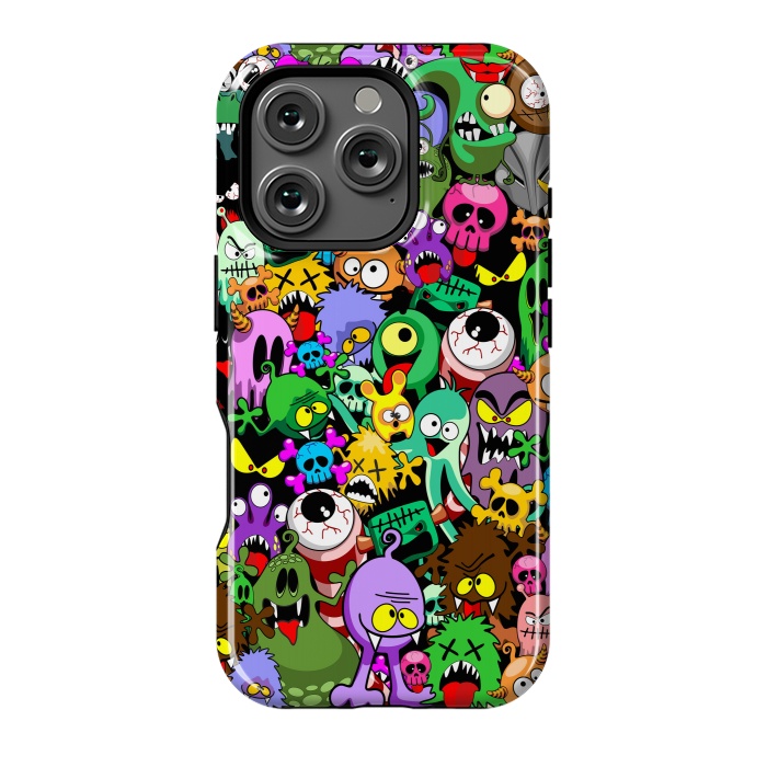 iPhone 16 Pro StrongFit Monsters Doodles Characters Saga by BluedarkArt