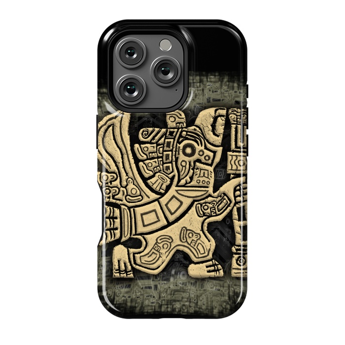 iPhone 16 Pro StrongFit Aztec Eagle Warrior by BluedarkArt