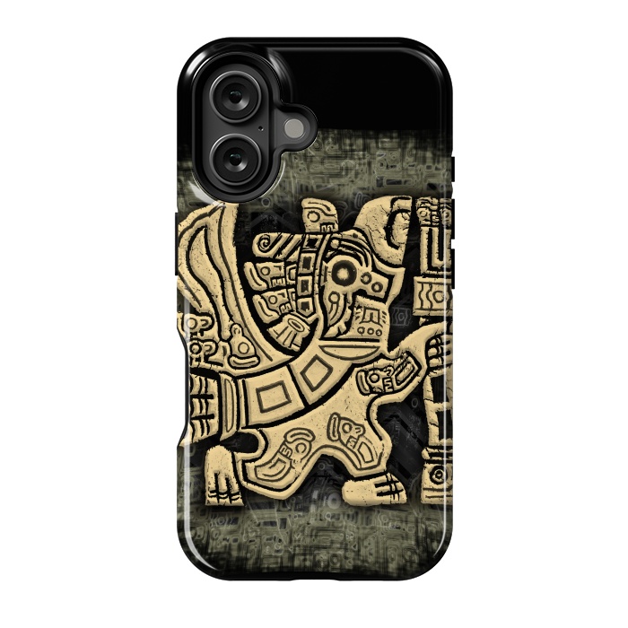 iPhone 16 StrongFit Aztec Eagle Warrior by BluedarkArt