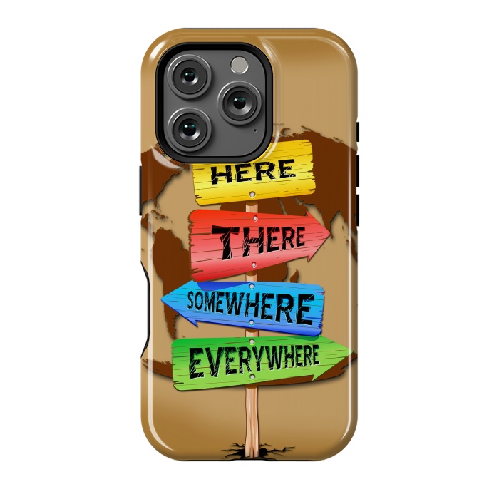 iPhone 16 Pro StrongFit Directions Panels Wanderlust by BluedarkArt