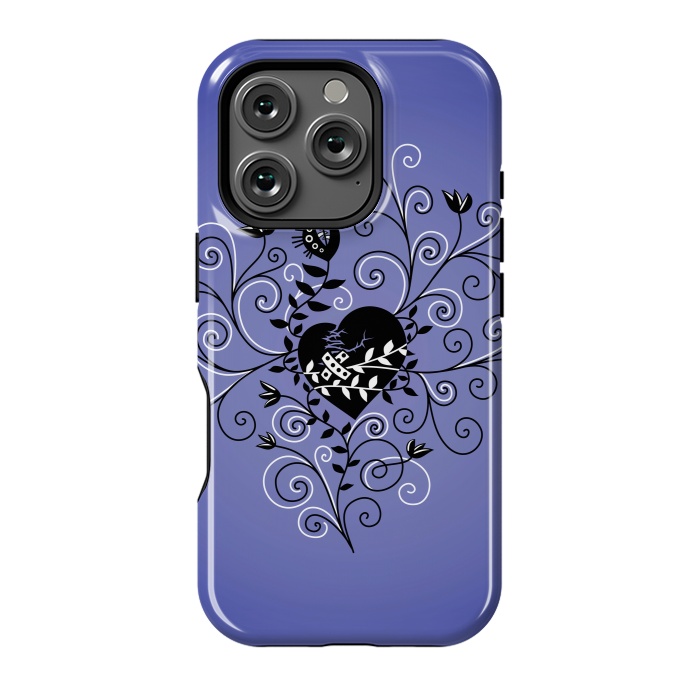 iPhone 16 Pro StrongFit Dark Gothic Mended Broken Heart by Boriana Giormova