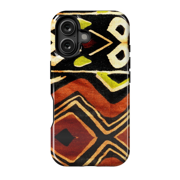 iPhone 16 StrongFit Africa Design Fabric Texture by BluedarkArt