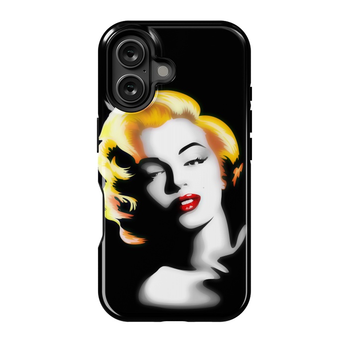 iPhone 16 StrongFit Marilyn Golden Hair by BluedarkArt