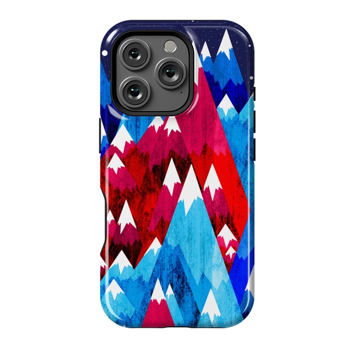 iPhone 16 Pro StrongFit Blue Peak Mountains by Steve Wade (Swade)