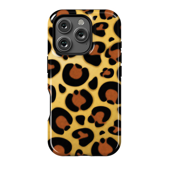 iPhone 16 Pro StrongFit Jaguar Leopard Fur Texture by BluedarkArt