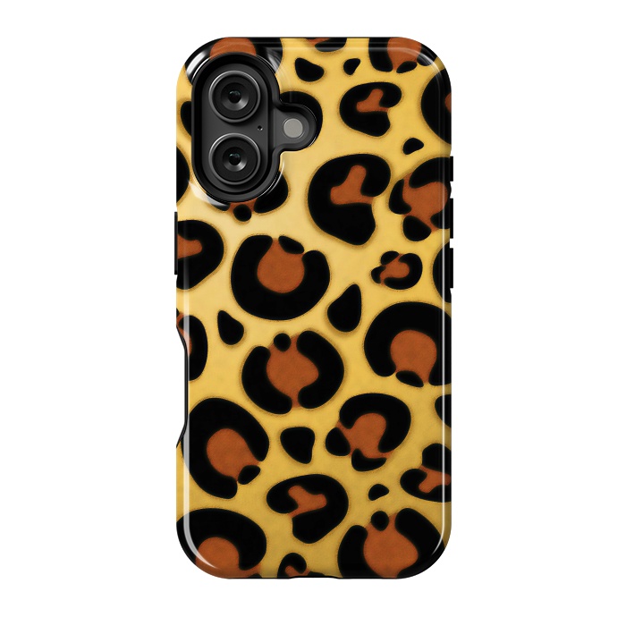 iPhone 16 StrongFit Jaguar Leopard Fur Texture by BluedarkArt