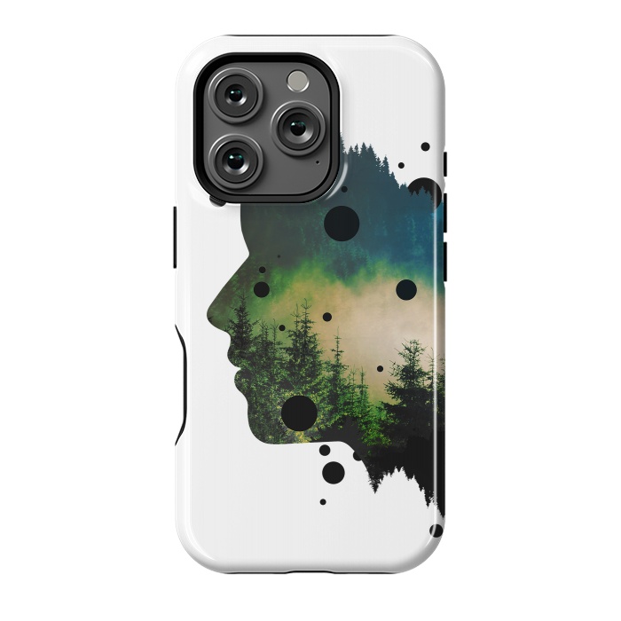 iPhone 16 Pro StrongFit Face Of The Forest by Sitchko