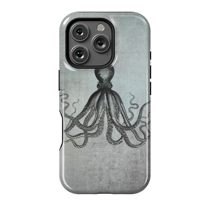 iPhone 16 Pro StrongFit Octopus Vintage Art by Andrea Haase