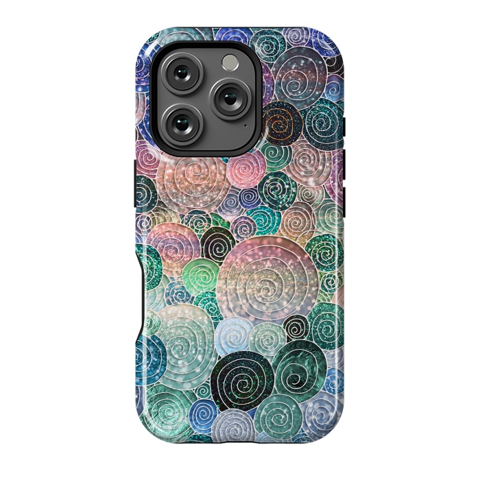 iPhone 16 Pro StrongFit Multicolor Trendy Dots and Circles  by  Utart