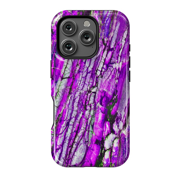 iPhone 16 Pro StrongFit ultra violet texture marble by haroulita