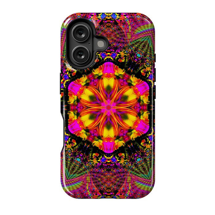 iPhone 16 StrongFit Kaleidoscope mandala iii by haroulita