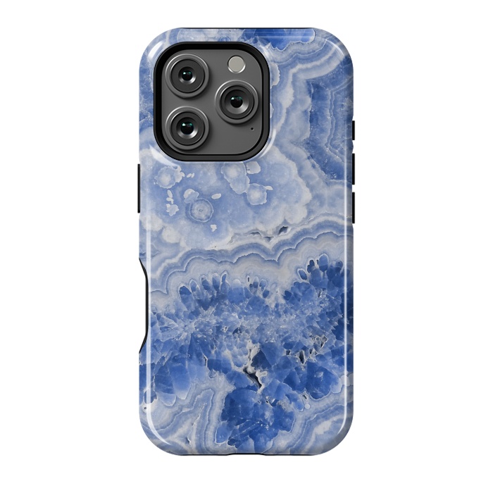 iPhone 16 Pro StrongFit Light Blue Chrystal Agate by  Utart