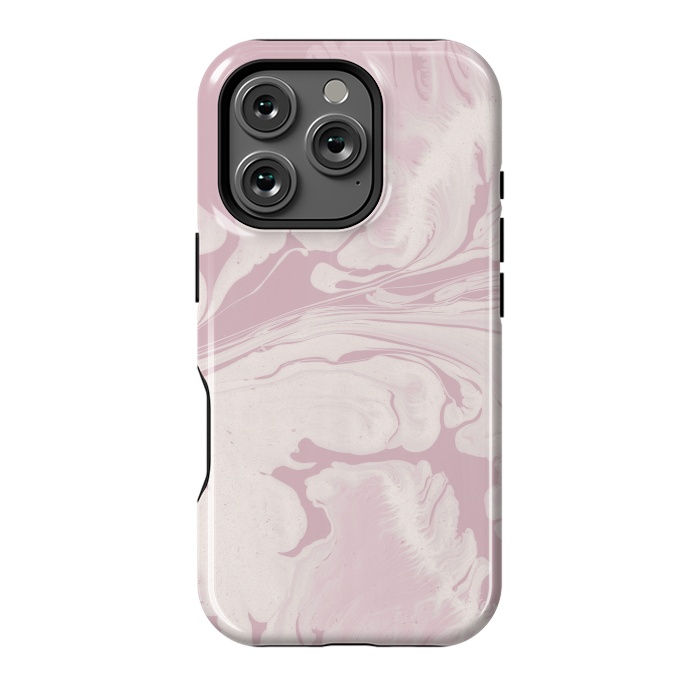 iPhone 16 Pro StrongFit Pink Marbled Wet Paint 2 by Andrea Haase