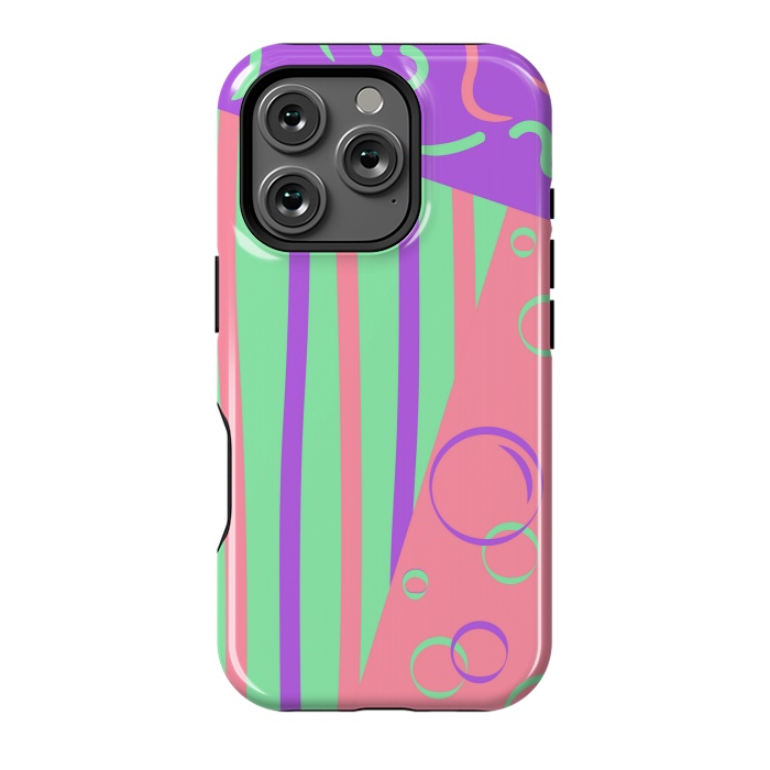 iPhone 16 Pro StrongFit PINK ABSTRACT PATTERN by MALLIKA